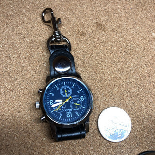 新品　カタビナ風ウォッチ　クリップ時計の画像