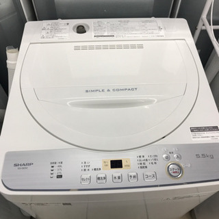 SHARP シャープ ES-GE5C 2019年製 5.5kg 洗濯機