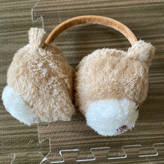 クマさんの耳当て