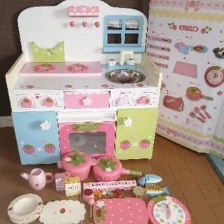 マザーガーデン★野いちごのおままごと 木製 マイセレクトキッキン...