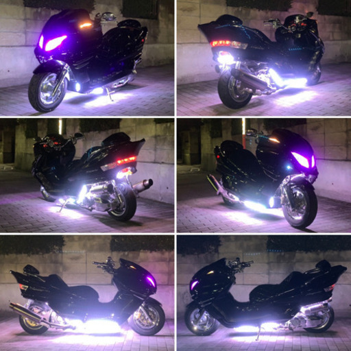 【YAMAHA マジェスティ】ブラックフルカスタム‼︎ スピーカー、LED付き‼︎