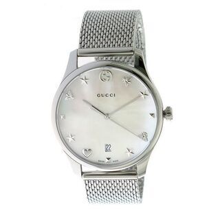  保証２年　グッチ GUCCI Ｇタイムレス クオーツ 腕時計 YA1264040 ホワイトシェル/シルバー ホワイトシェルの画像