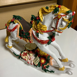 馬の置物（白）