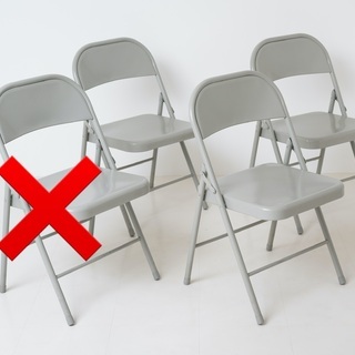 折りたたみパイプイスの画像