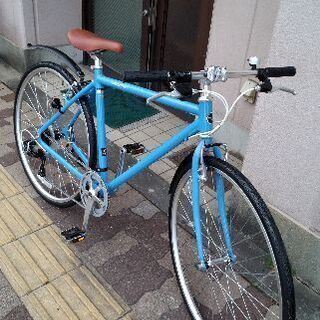 あさひ製WEEKEND アルミ 700C シマノ7速510mm BLUE クロス WEEKEND