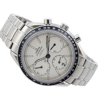 保障２年　オメガ OMEGA スピードマスター 自動巻 メンズ クロノ 腕時計 ホワイトの画像