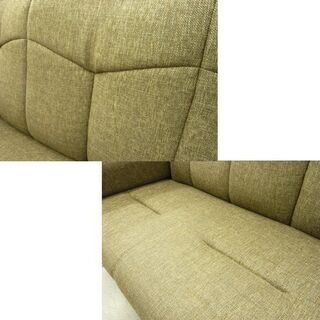 再値下げ！ イーストウッド ハイディ 3P 3人掛けソファ 布製 ホワイトオーク材 幅1720×奥行800×高さ950㎜ 座面高430mm EAST WOOD HI-D 3P リビングソファ ハイソファ 札幌市 西岡店の画像