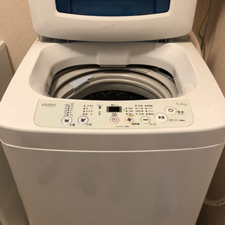 洗濯機　　4.２キロ　貰い手探してます