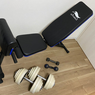 （決まりました）ダンベル60kgセット（片方30kgずつ）トレー...