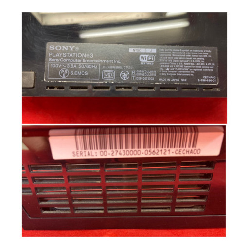 【動作確認済み】 ps3初期型 本体 CECHA00 60GB 