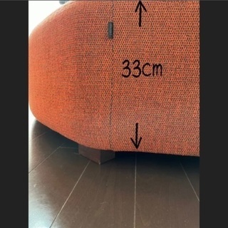 [期間限定販売]お値下げしました。オレンジ ソファ 2人3人掛けの画像