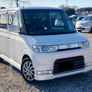 ‼️タントカスタム‼️ターボ‼️9万キロ‼️カーナビ付き‼️外装綺麗の画像