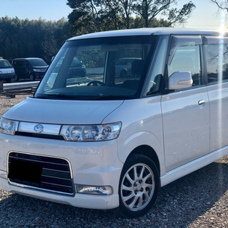 ‼️タントカスタム‼️ターボ‼️9万キロ‼️カーナビ付き‼️外装綺麗