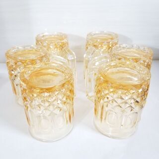 ビールグラス6個セット　新品　オーロラ加工の画像