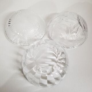 ガラスの器　3種セットの画像