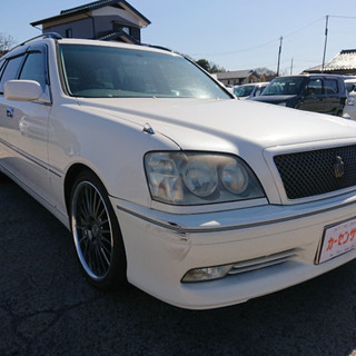 車検令和3年3月 h16年式 クラウンエステート 機関良好 車高調 社外アルミ ETC  車検付き 乗って帰れる♪ 支払総額22万円★★の画像