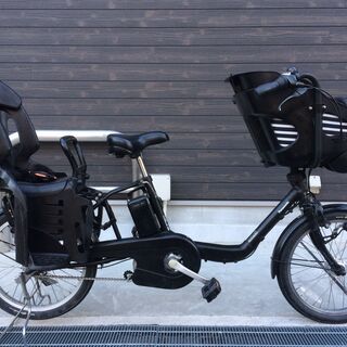 地域限定送料無料　ギュットミニ　三人乗り　8,9AH　黒　神戸市　電動自転車 地域限定送料無料 パナソニック ギュットミニ 三人乗り 子供乗せ 新