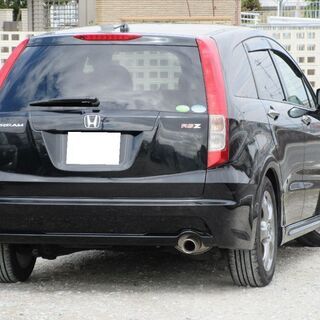 【車検2年満タン渡し】ストリーム（総額：38万円）【走行5.7万キロと低走行！】H20年式・上級グレード：RSZ・人気色：ブラックパール・1オーナー・ナビ・ETC・パドルシフト・バックカメラ完備（禁煙車）※数台出品中！の画像