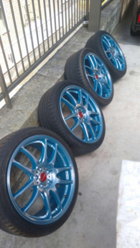 ホイールワークエモーション極　限定アースブルーPCD100 5H