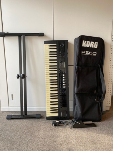 【キーボード完全セット】KORG コルグ 61鍵 セミウェイテッド鍵盤搭載 シンセサイザー PS60