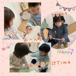 はじめてのリトミック７月より体験♫受付中！ママたちとの交流の場にお出かけしていない赤ちゃんは是非是非遊びにいらしてください！の画像