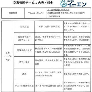 空き家の管理ならイーエンへ！ 月額5,500円(税込み)～ - 津市