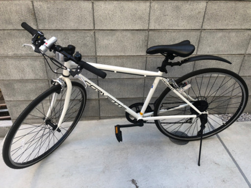 クロスバイク ライト付き チェーンロック 空気入れ 3点セット