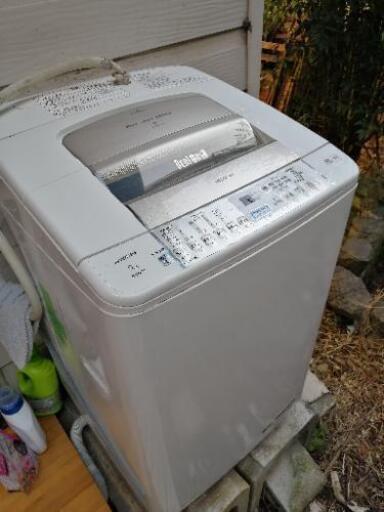 交渉中　値下げしました　日立大容量洗濯機9kg(中古)