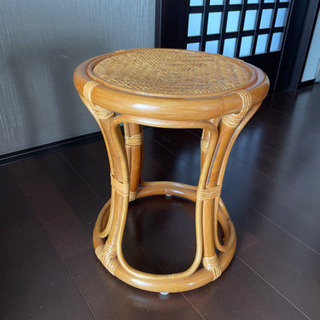 椅子　スツール　籐のイス