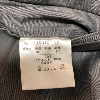 【出雲か松江にて】ライトグレーのスーツですの画像