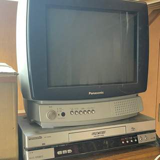 【差し上げます】●パナソニック　１５型ＴＶ● ＶＨＳハイファイビ...