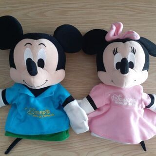 ディズニー　パペット　ミッキー&ミニー