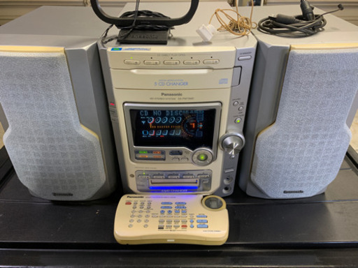 お取り引き中！　早い方に優先 Panasonic ５ＣＤチェンジャー＆５ＭＤチェンジャーSA-PM75MD ミニコンポ