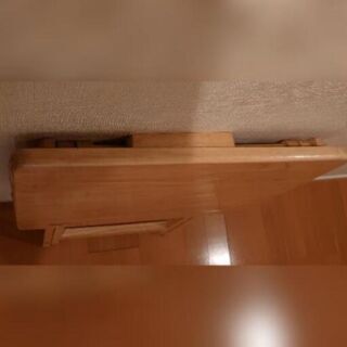 2/21 港区芝まで取りに来られる方　折り畳み木製机の画像