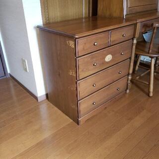 コイズミ　ライティングビューロー チェスト チェア 3点セットの画像