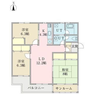 🍮●中央区・3LDK●サンルーム付きのひろびろ物件！ペットも飼えて日当たり良好♪☀ - 不動産