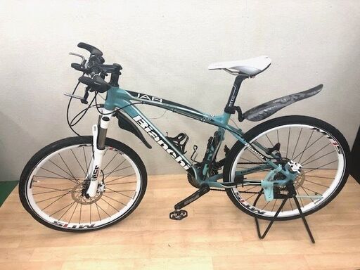 ビアンキ　BIANCHI　マウンテンバイク　JAB 7100　M43 2011年式　グリーン ホワイト 　MTB　ジャンク