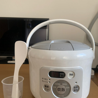 SHARP 3合炊き炊飯器　しゃもじ&カップ付