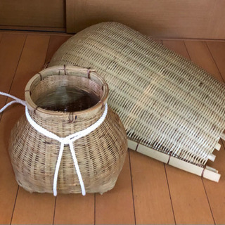 安来節保存会　どじょうすくいセット/ざる・籠・衣装の画像