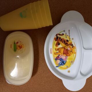 離乳食　お皿　こげぱん　コップ×5