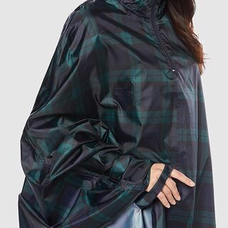☆防水サイクルレインポンチョ　レインウエア レディース☆サイズ：Mの画像