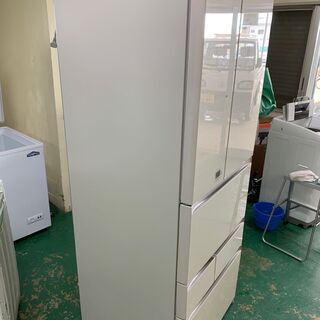★6D冷蔵庫★東芝 GR-H560FV 555L フレンチドア ガラストップ 2015年 キッチン 生活家電の画像