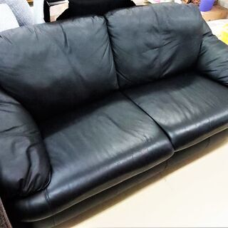 3人掛けソファ ソファー 黒 ブラック 宮崎 都城