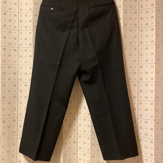 紳士スラックス 黒 ウエスト82cm 股下68cmの画像