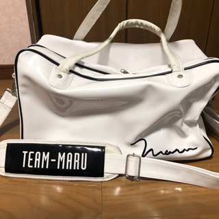 丸山茂樹選手サイン入りエナメルバッグ　※値下げ！