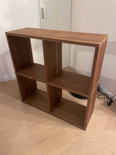 無印良品 スタッキングシェルフ2段 ウォールナット