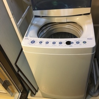 【受付終了】ハイアール洗濯機　JW-C55CK (2019年製 洗濯容量5.5kg)の画像