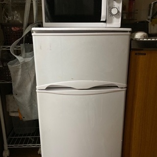 電子レンジ、冷蔵庫セット