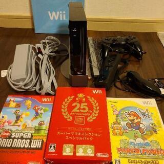 (お話中)Wii本体　+　ソフト３つ