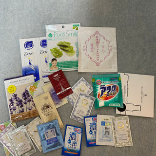 小分けシャンプー、旅行セット化粧品類